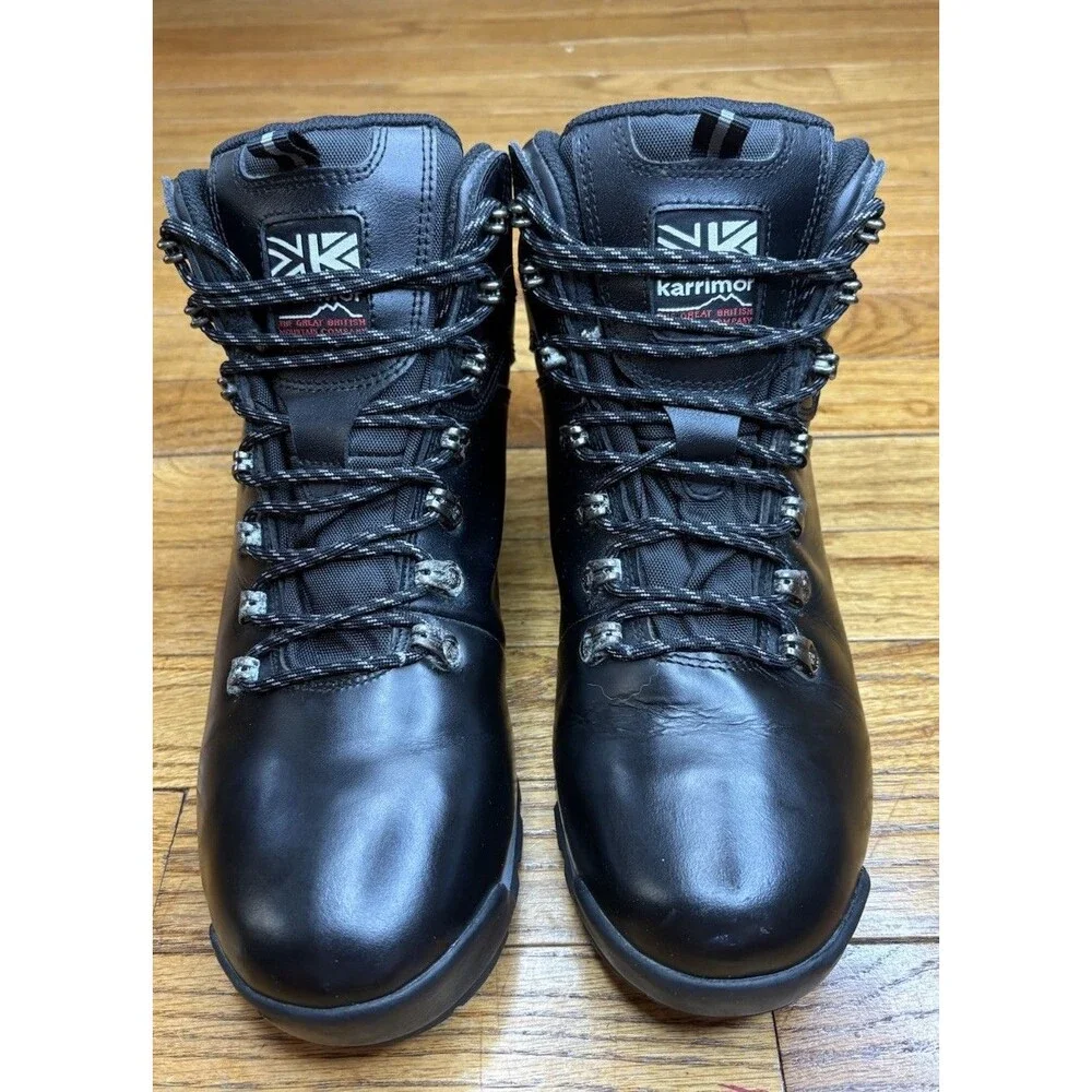 Karrimor KSB Munro Waterproof Leather Hiking Boots Mens US 9 Black Walking Trail